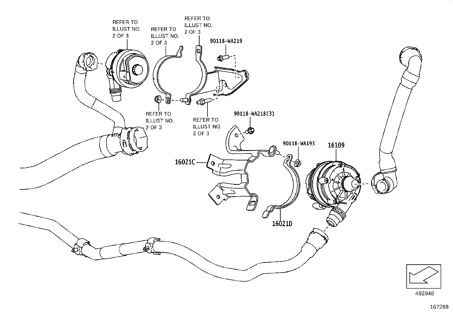 16100-WAA03 PUMP ASSY, ENGINE WATER product image