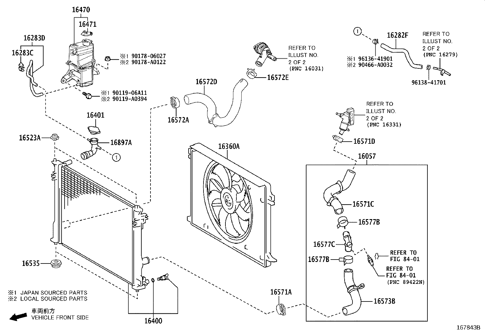 Toyota 16400-F0120 RADIATOR ASSY