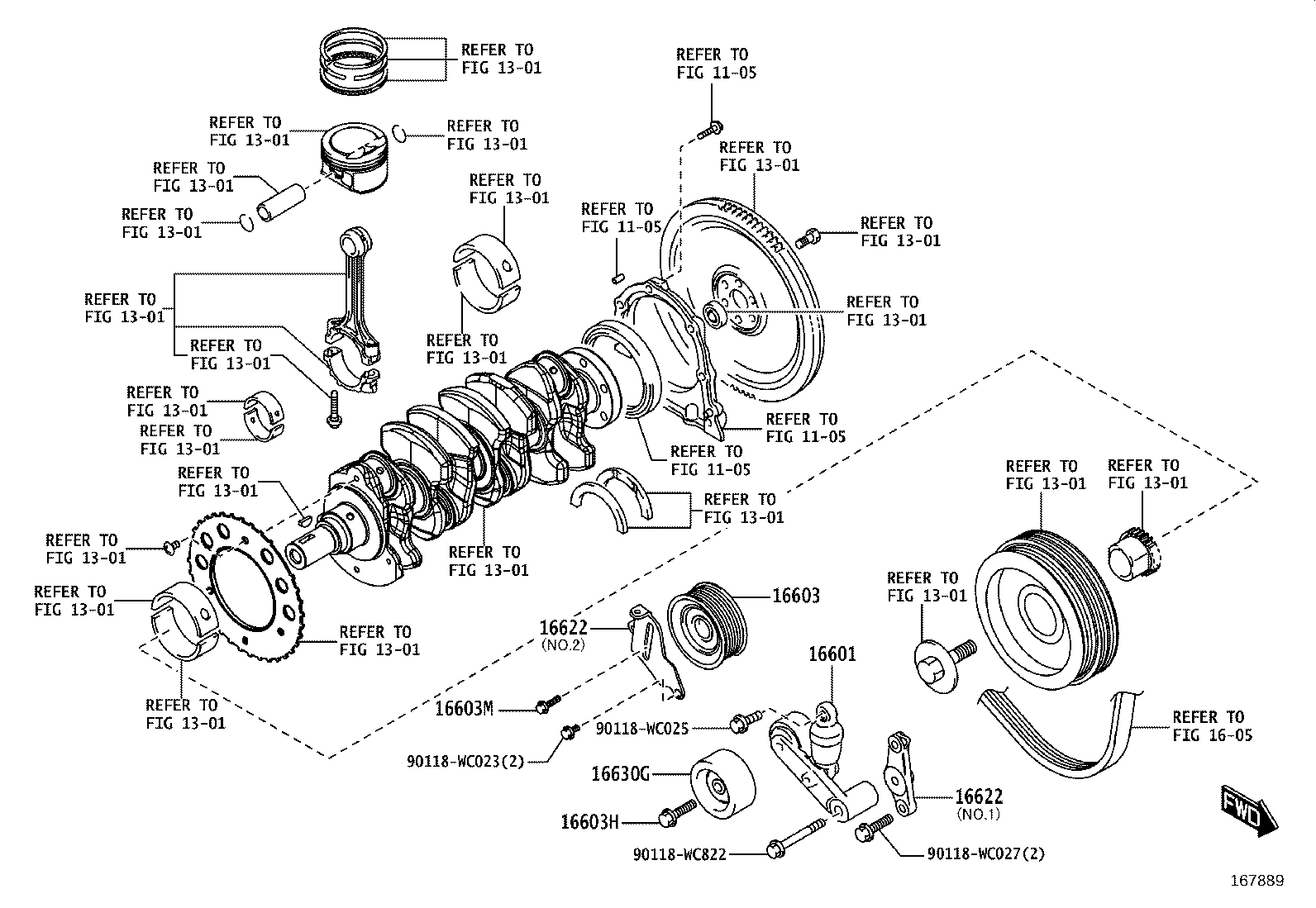 16603-WC001 PULLEY ASSY, IDLER product image