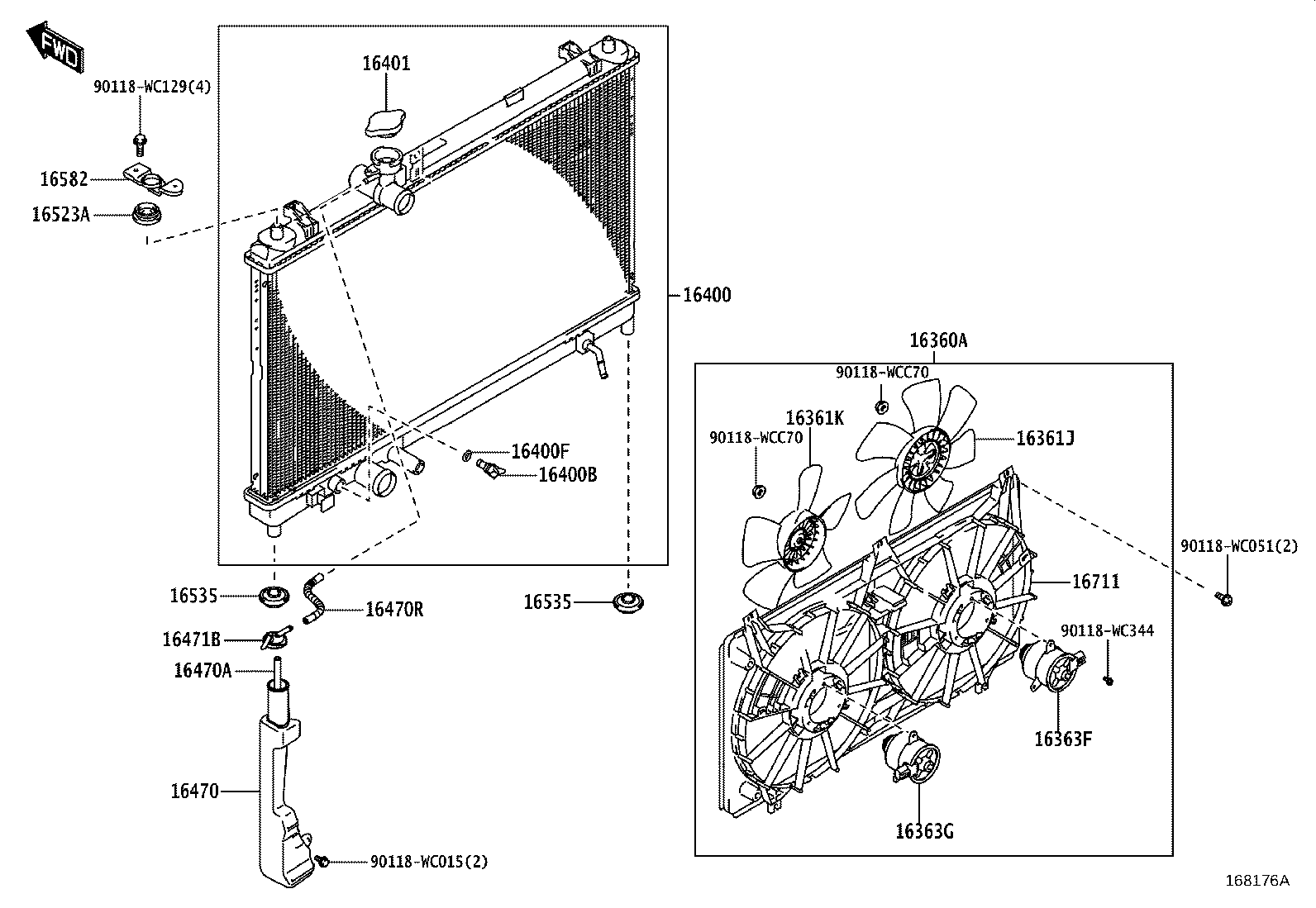 16572-WC004 HOSE, RADIATOR, OUTLET product image