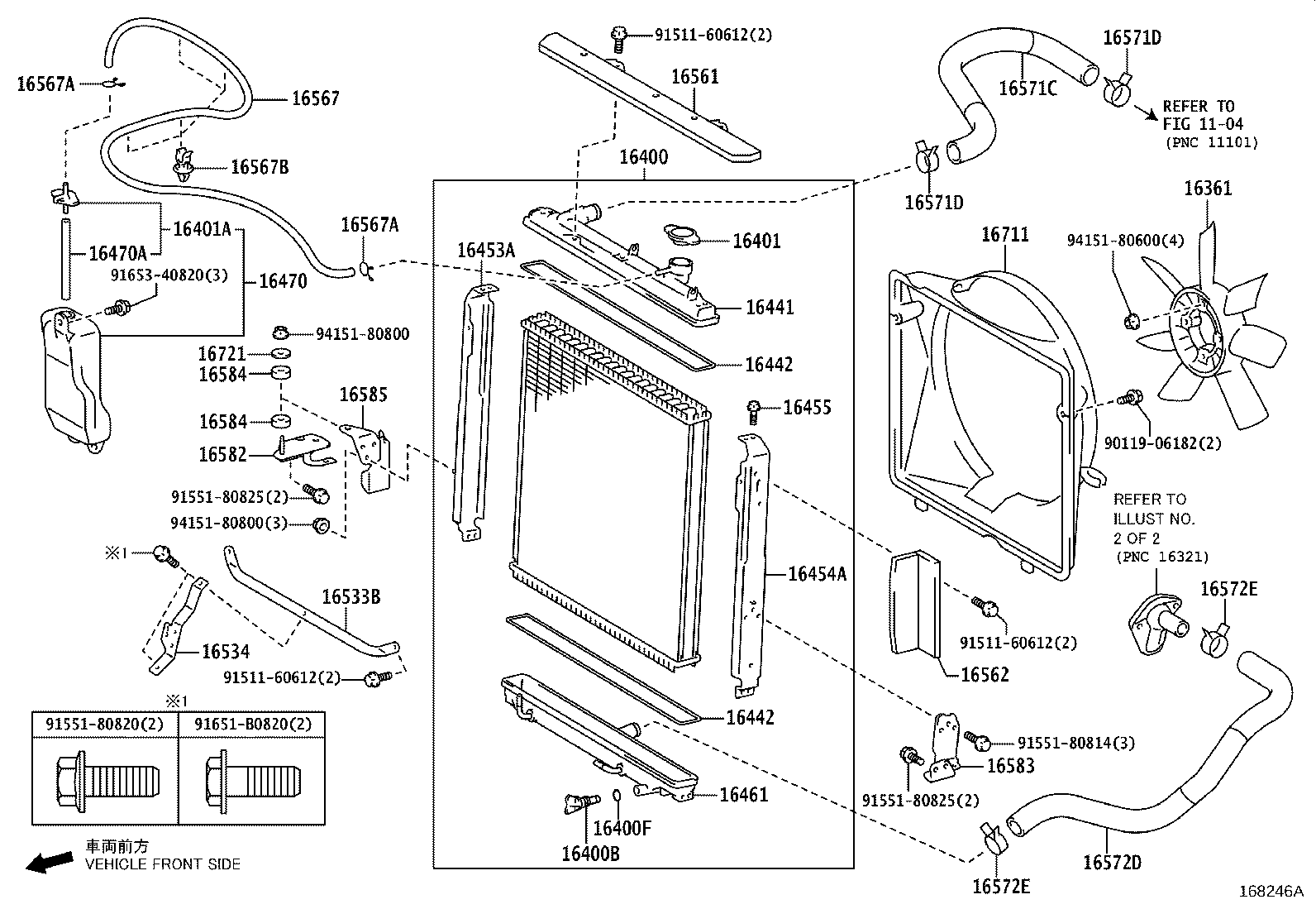16400-75681 RADIATOR ASSY product image