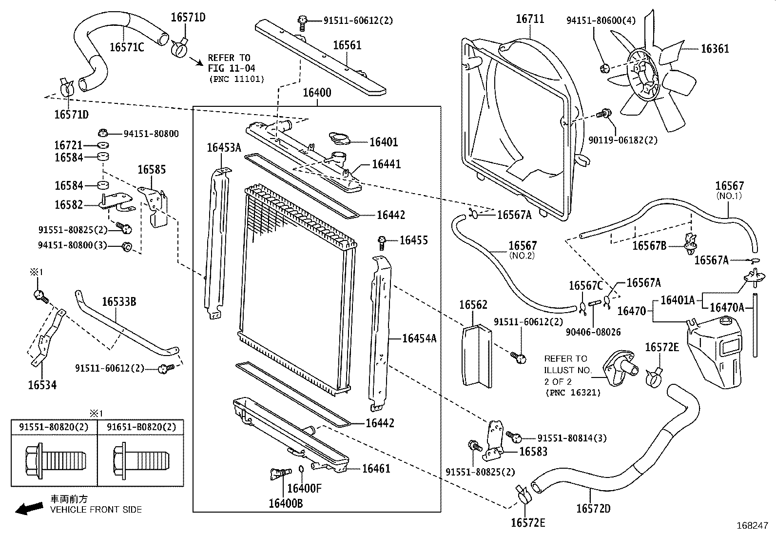 16400-75681 RADIATOR ASSY product image