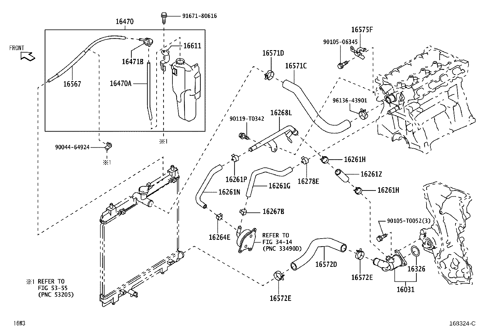 16470-BZ330 TANK ASSY, RADIATOR RESERVE product image