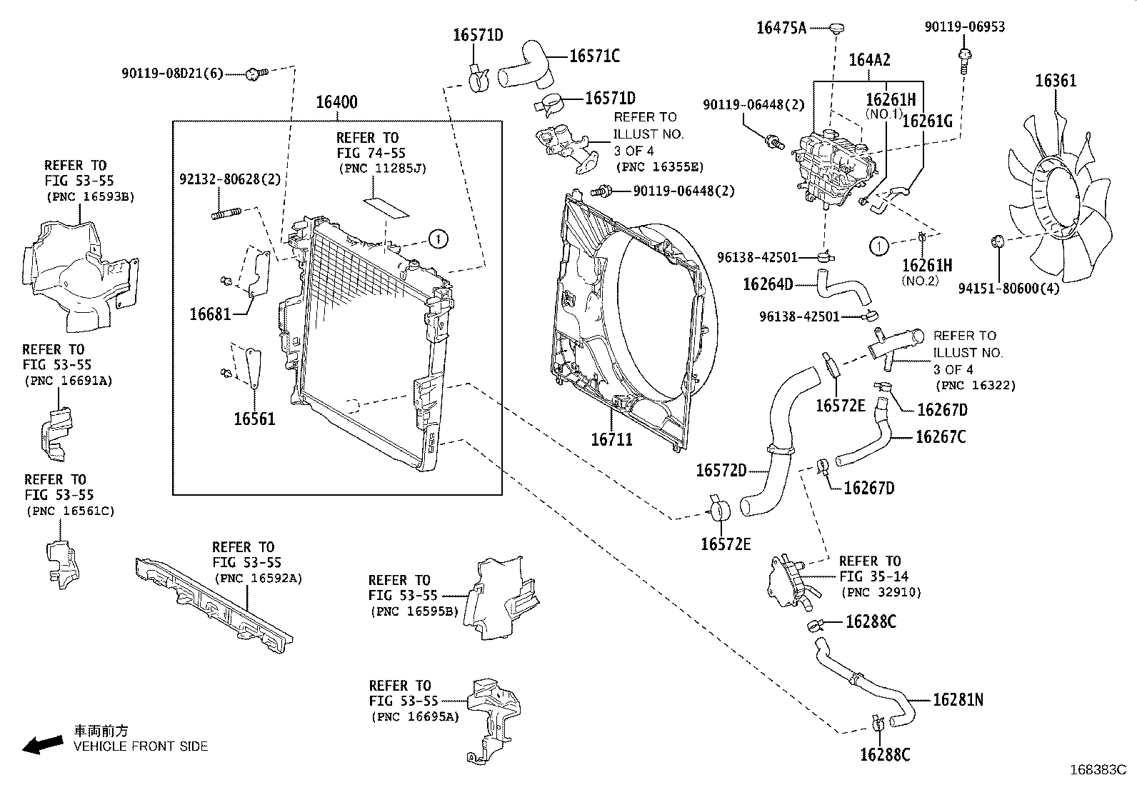 Toyota 16400-70780 RADIATOR ASSY