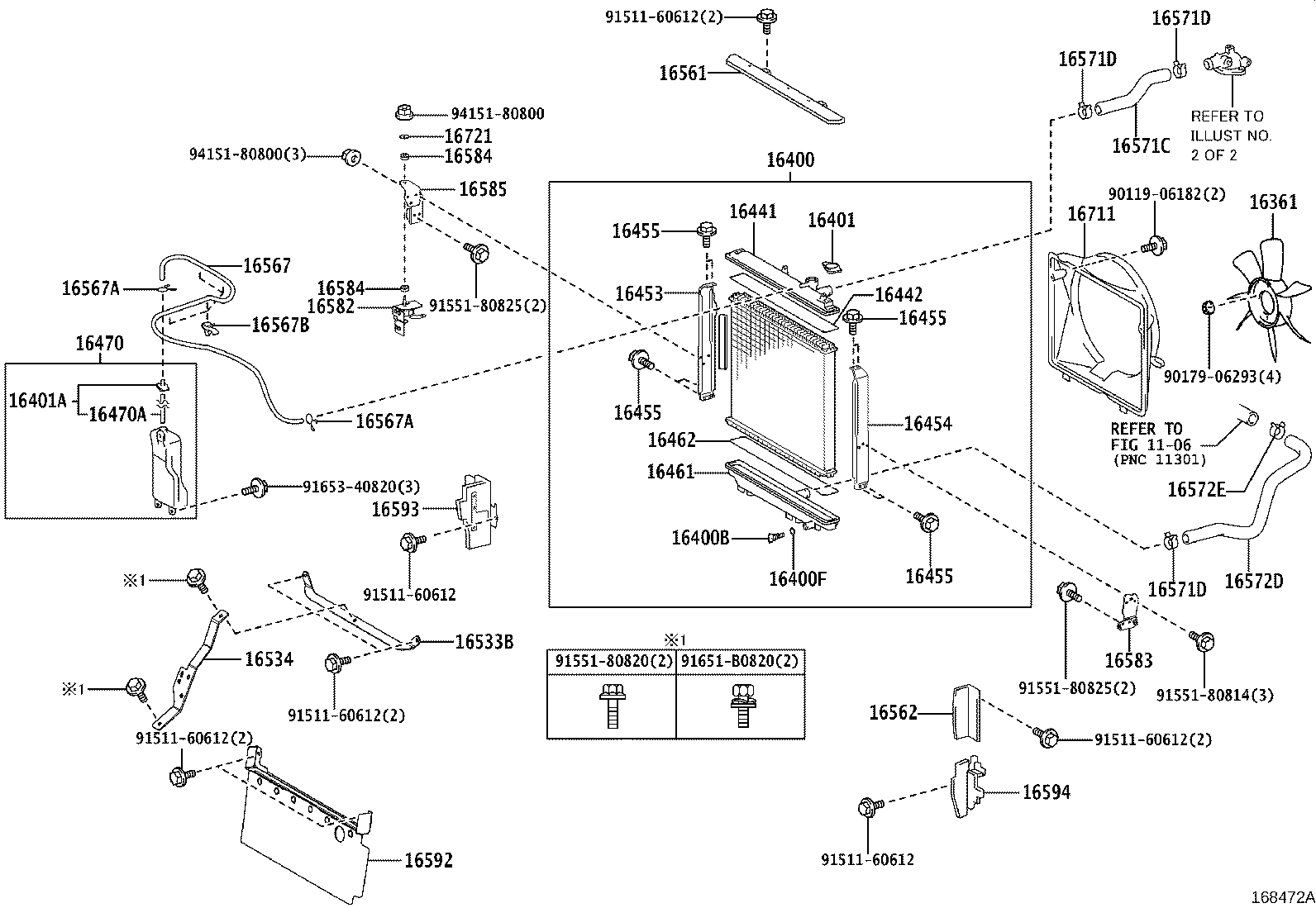 16021-11010 BRACKET SUB-ASSY, WATER PUMP product image