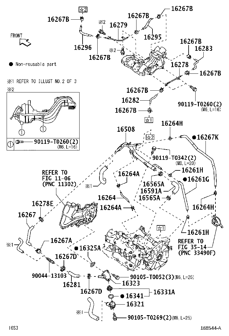 90044-66009 CLAMP OR CLIP(FOR WATER BY-PASS HOSE) product image