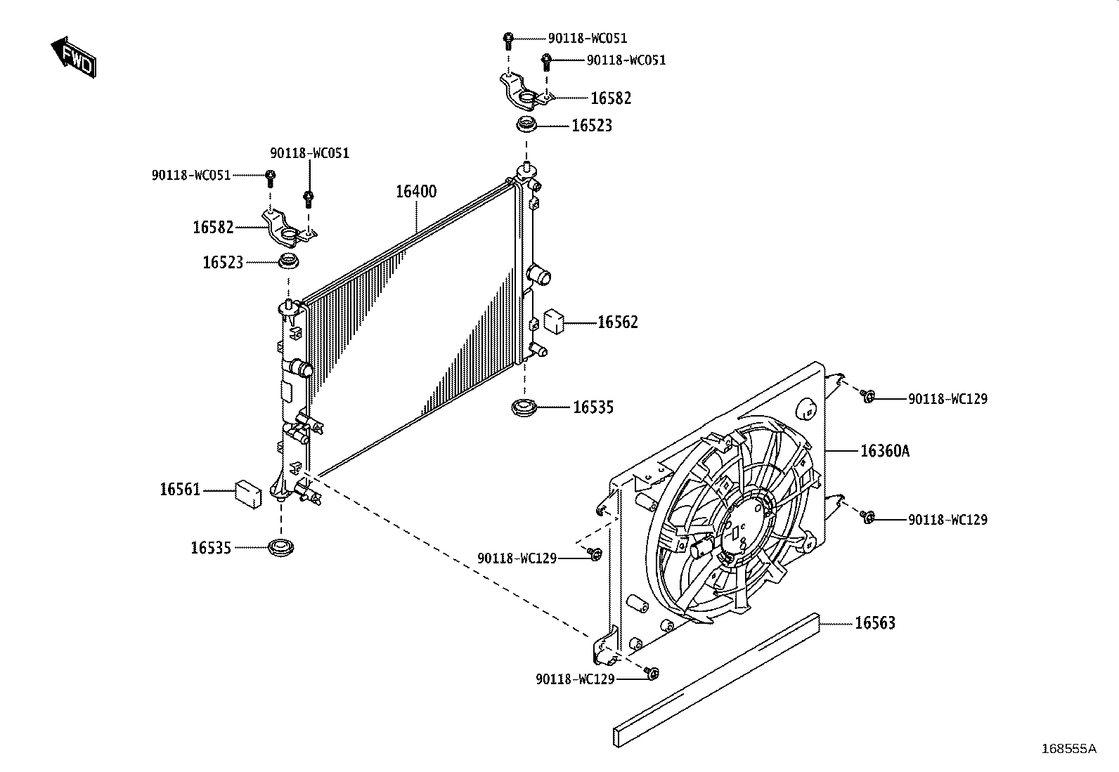 16262-WC002 HOSE, WATER INLET product image