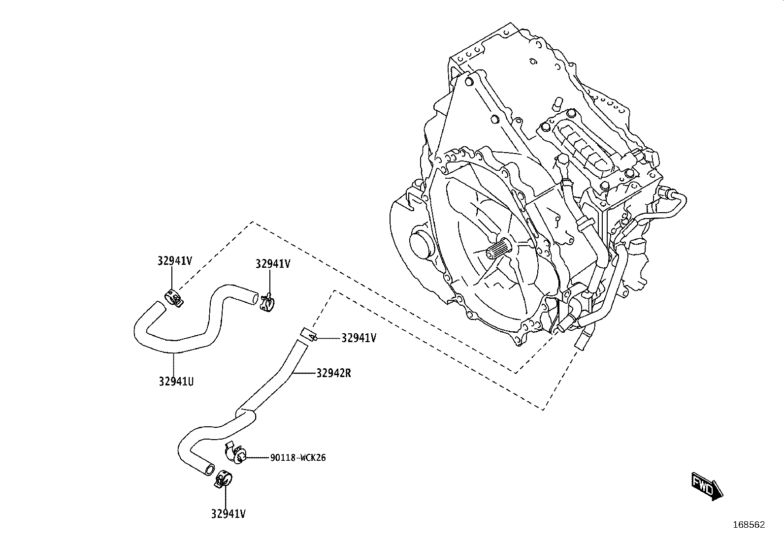16262-WC002 HOSE, WATER INLET product image