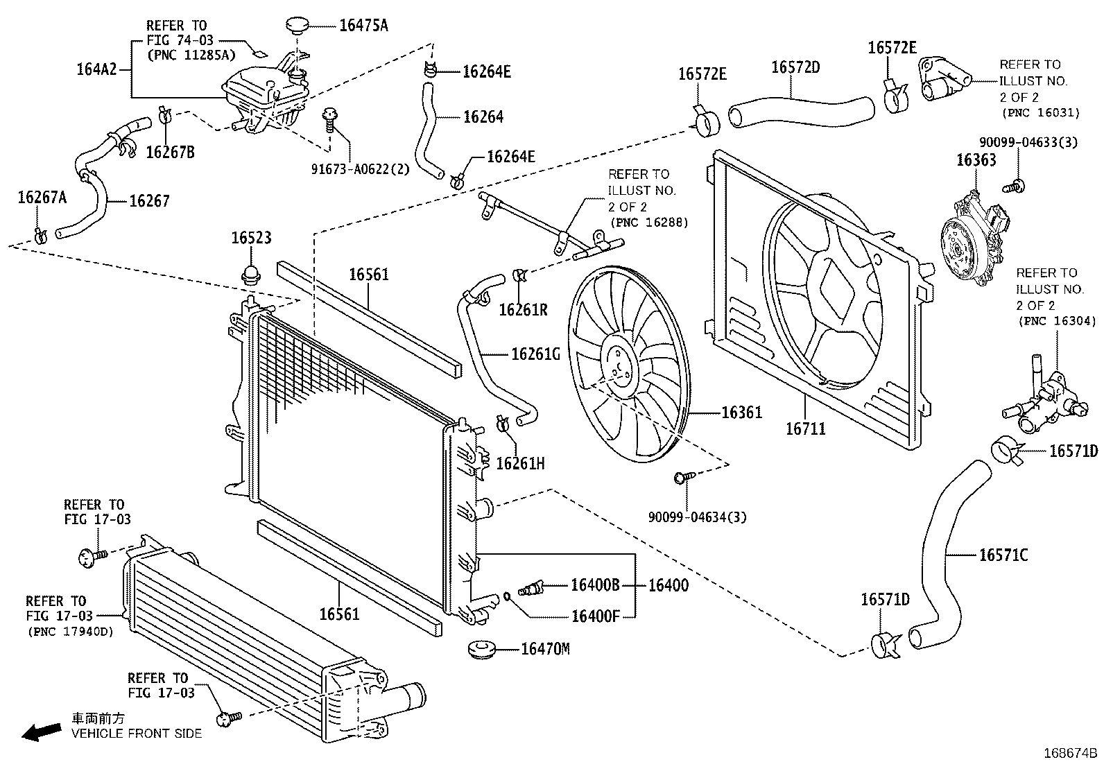 16561-18050 SEAL, RADIATOR TO SUPPORT, NO.2 product image