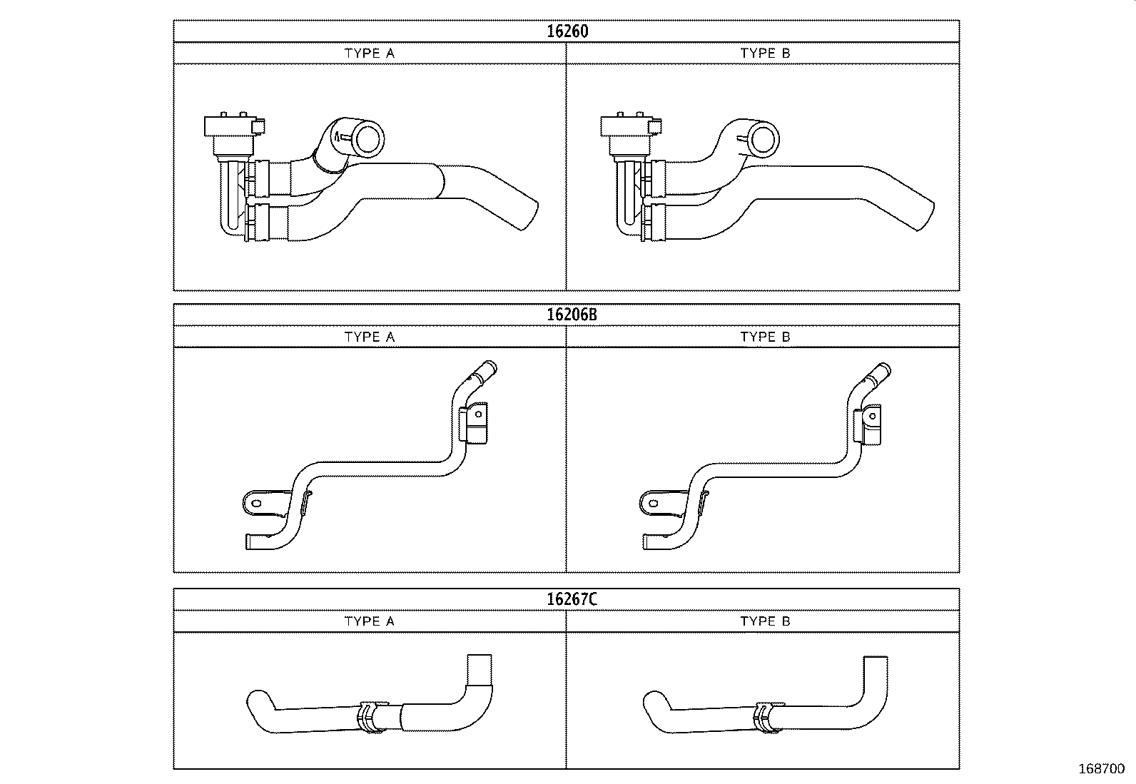 16262-F2030 HOSE, WATER INLET product image