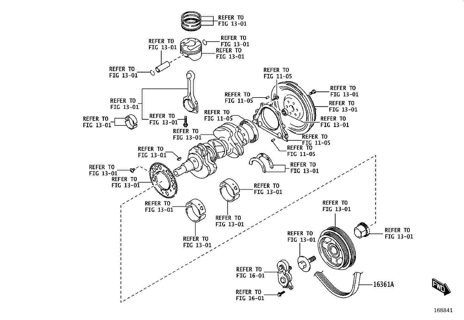 90118-WCS66 BELT, V (COOLER COMPRESSOR TO CRANKSHAFT PULLEY), NO.1 product image