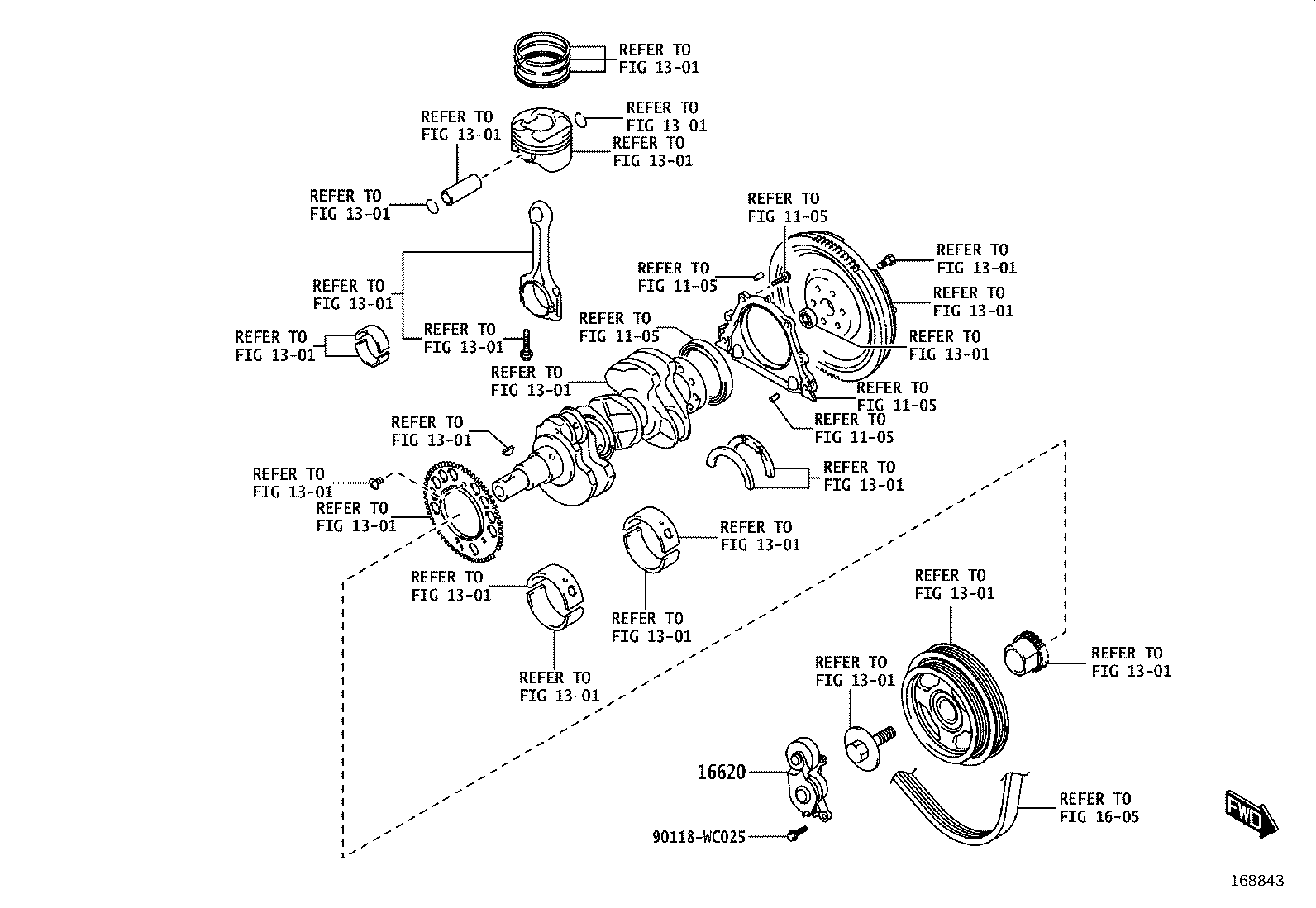 16620-WC007 TENSIONER ASSY, V-RIBBED BELT product image
