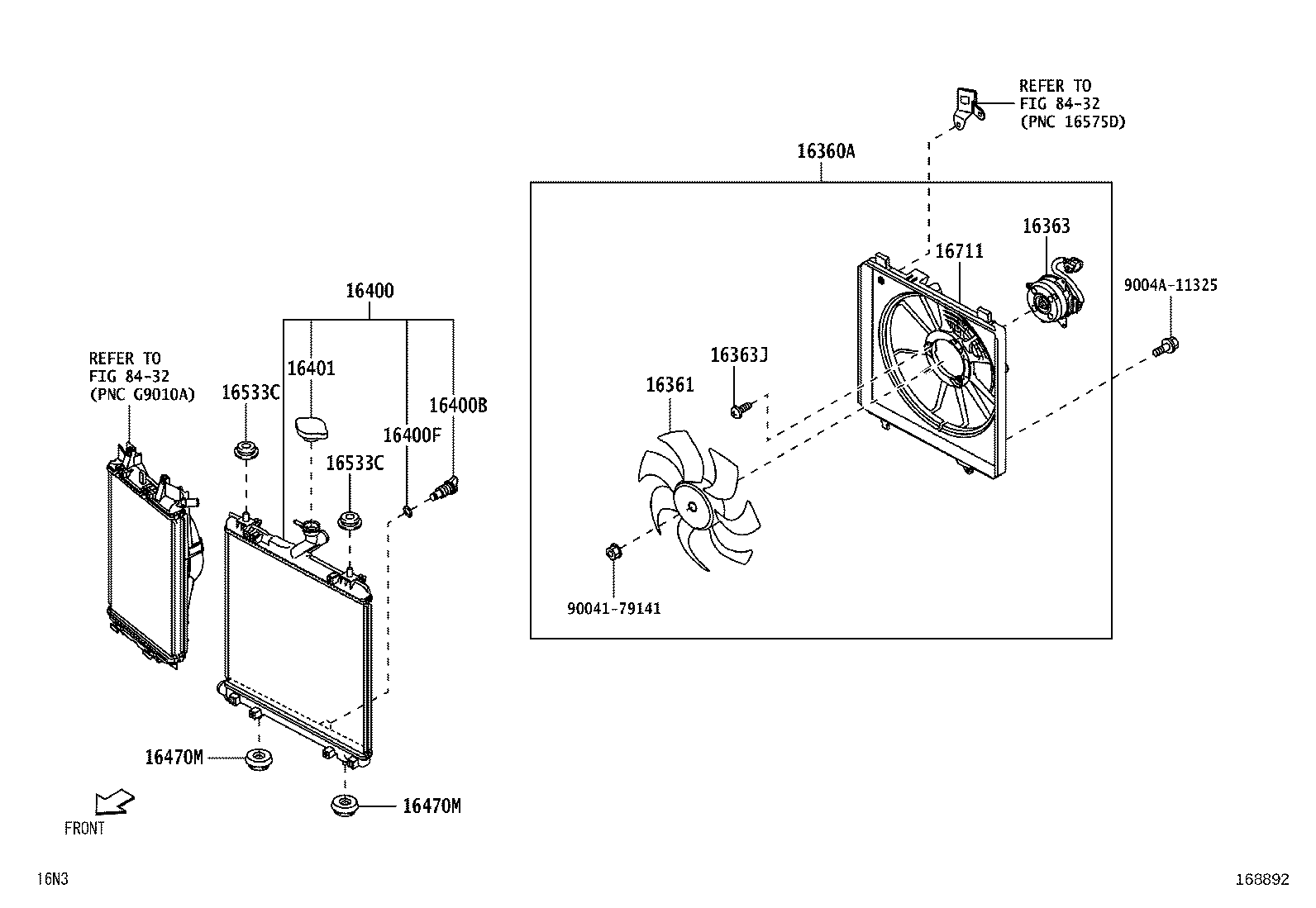 16360-BZ640 FAN ASSY, W/MOTOR product image