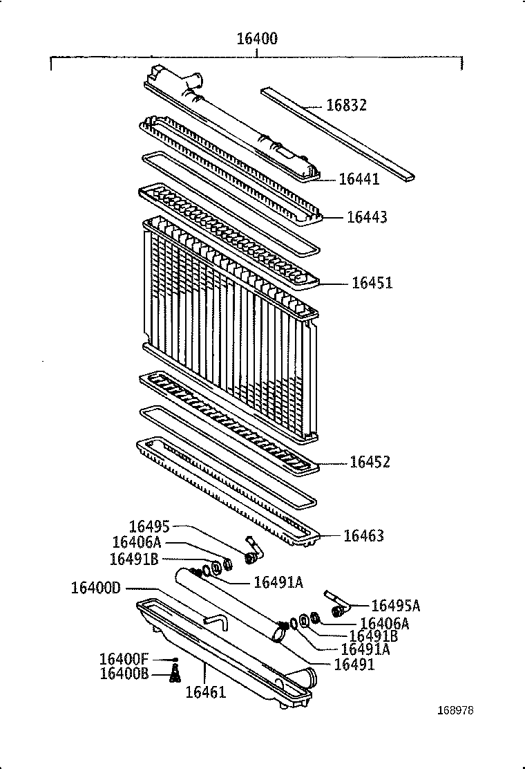 16381-76061 BAR, FAN BELT ADJUSTING product image