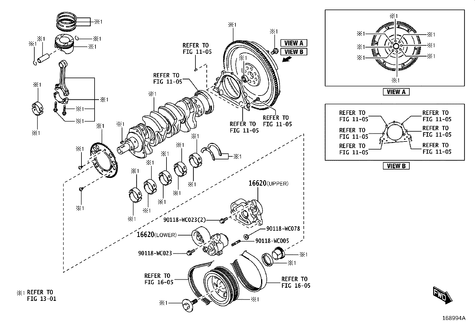 16603-WC003 PULLEY ASSY, IDLER product image