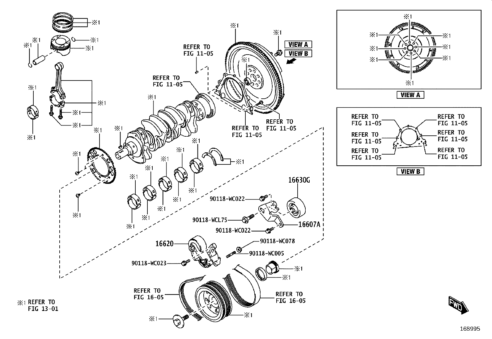 16603-WC003 PULLEY ASSY, IDLER product image
