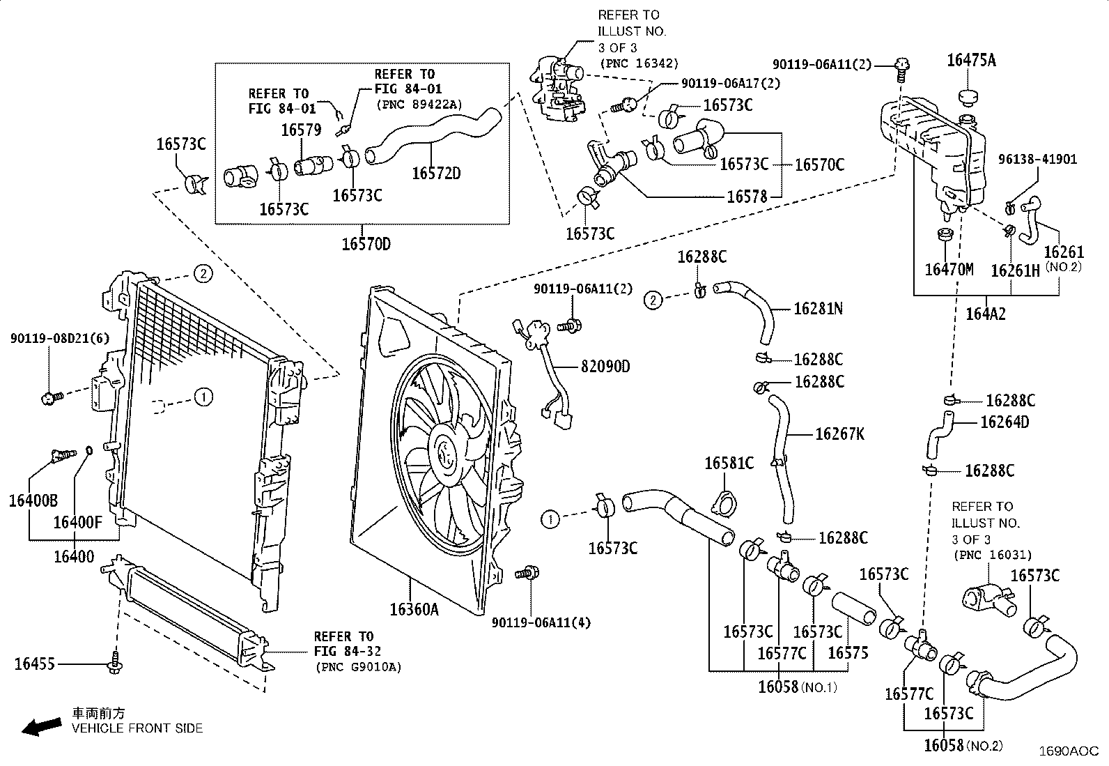 Toyota 16400-25260 RADIATOR ASSY