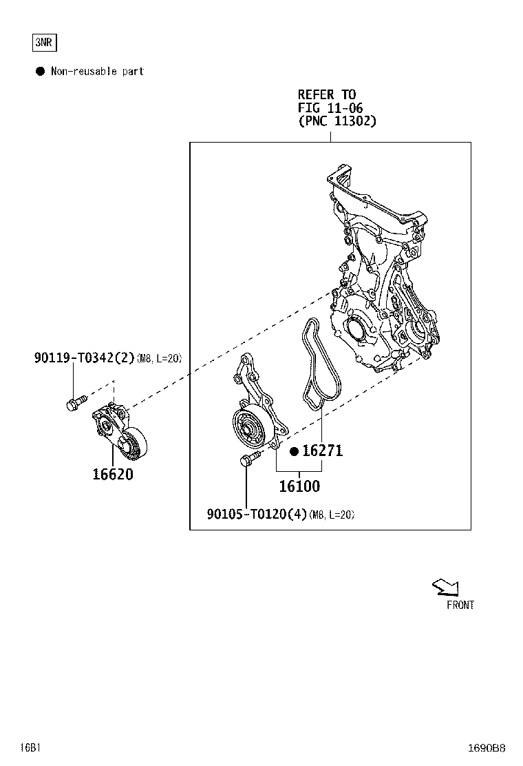 16100-B9025 PUMP ASSY, ENGINE WATER product image