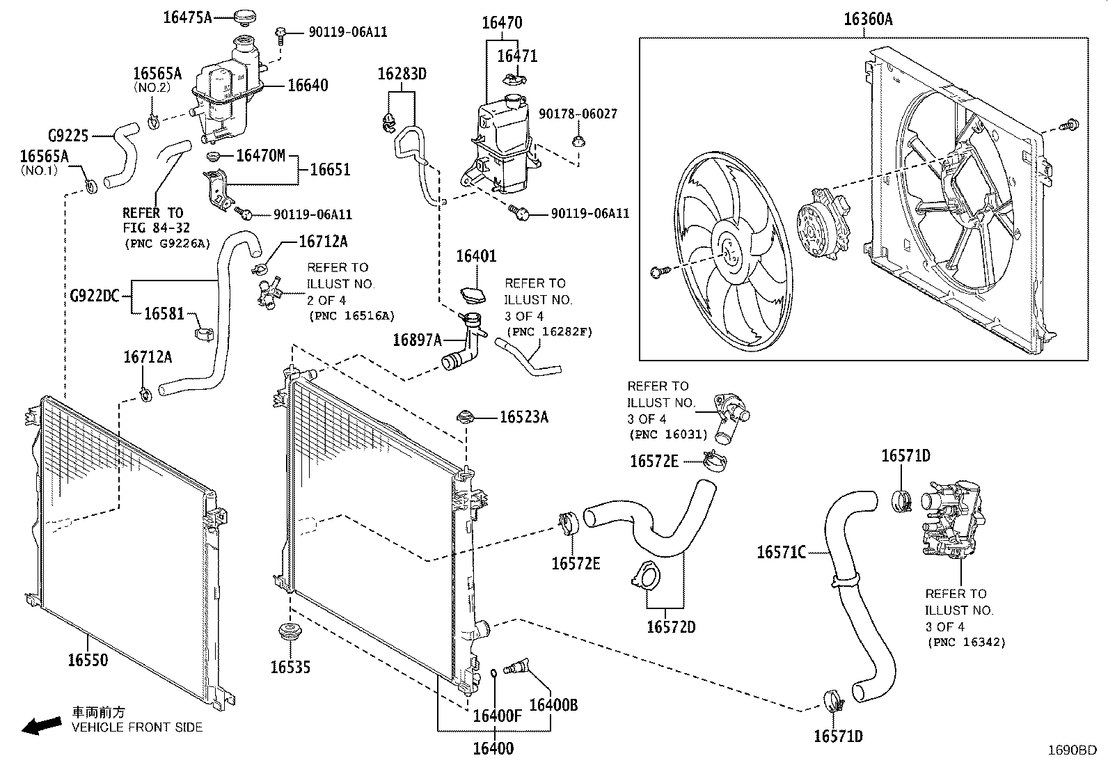 16260-V2040 Water Bypass Hose Assembly product image