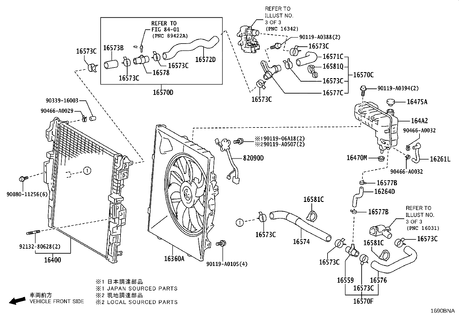 Toyota 16031-F0050 WATER INLET SUB-ASSY, W/THERMOSTAT
