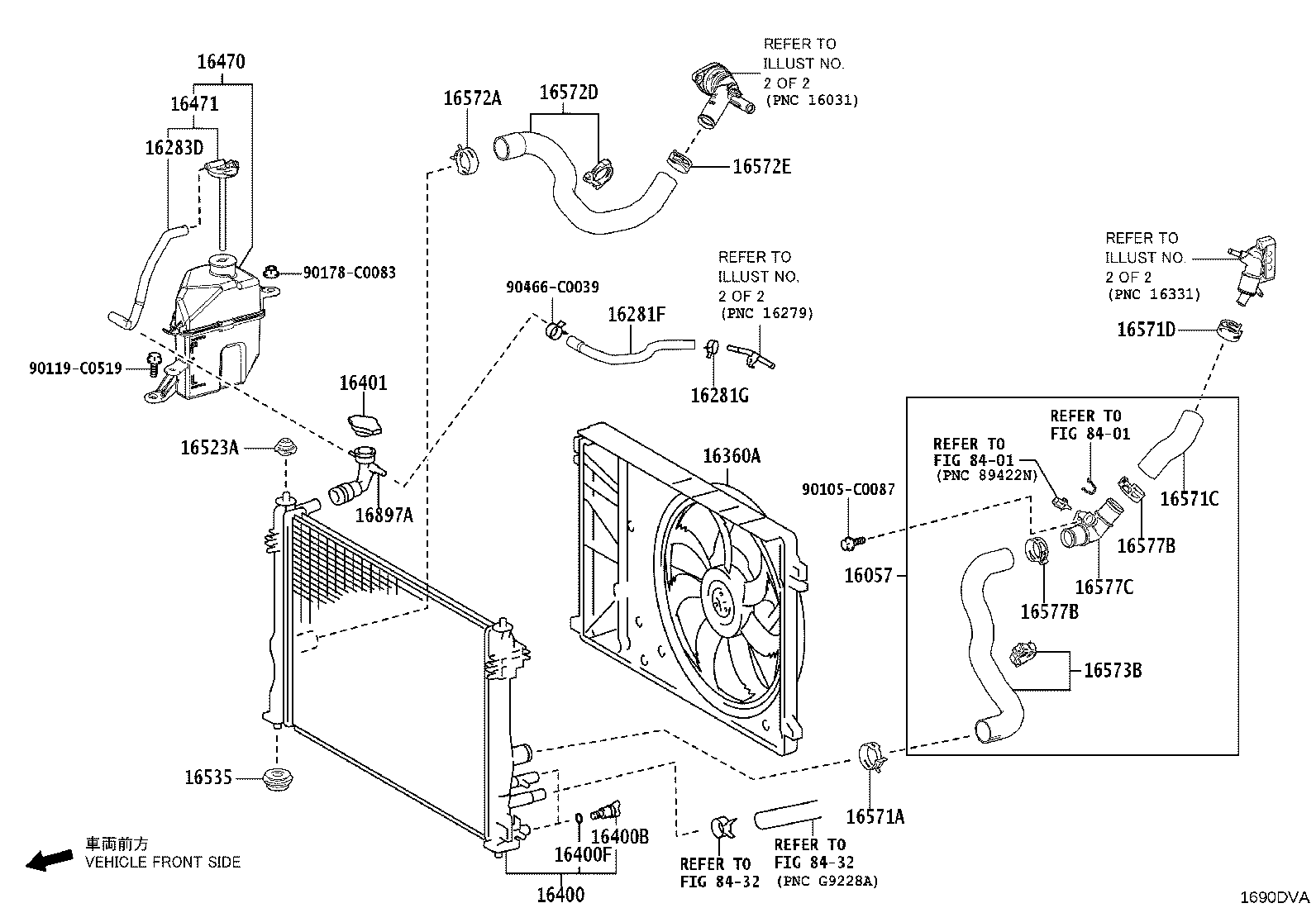 16260-F2150 Water Bypass Hose Assembly product image