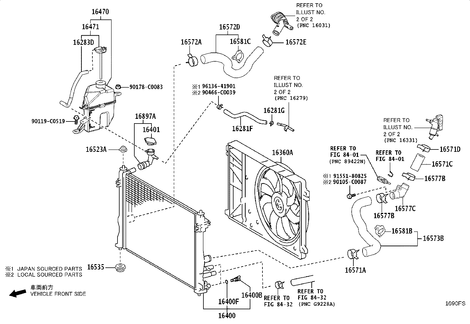 16032-F2040 HOUSING SUB-ASSY, WATER INLET W/WATER PUMP product image