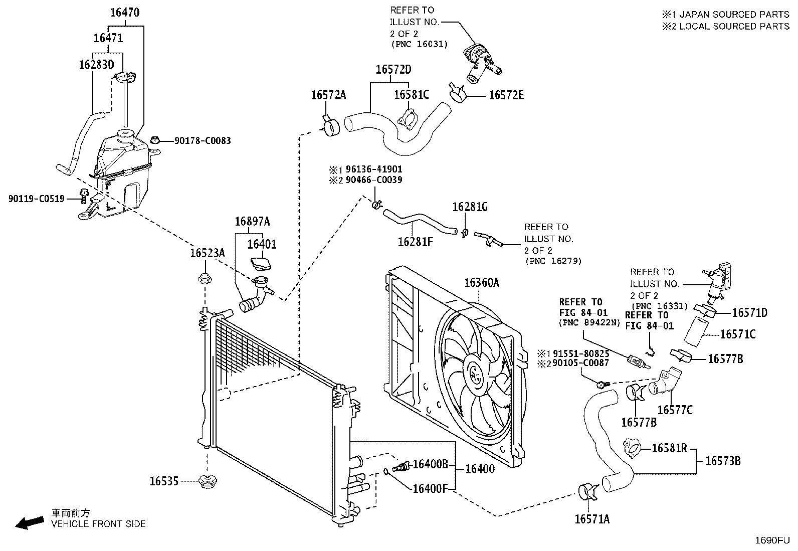 16032-F2040 HOUSING SUB-ASSY, WATER INLET W/WATER PUMP product image