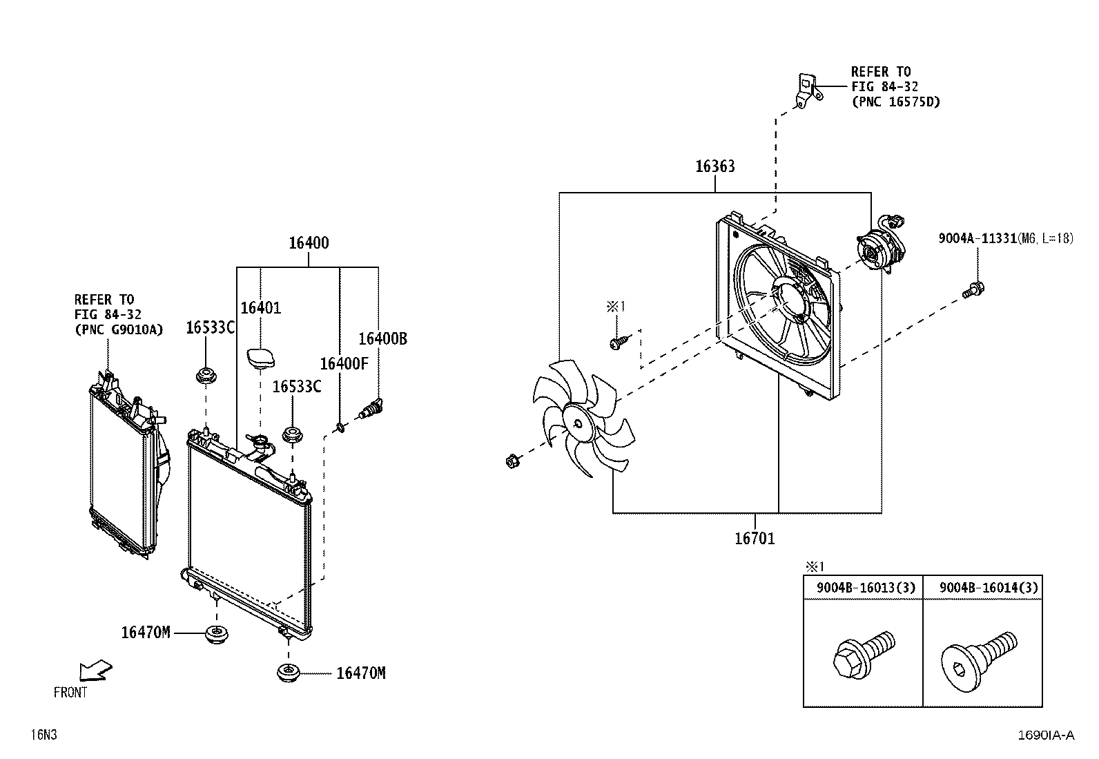 16362-BZ030 MOTOR, COOLING FAN product image