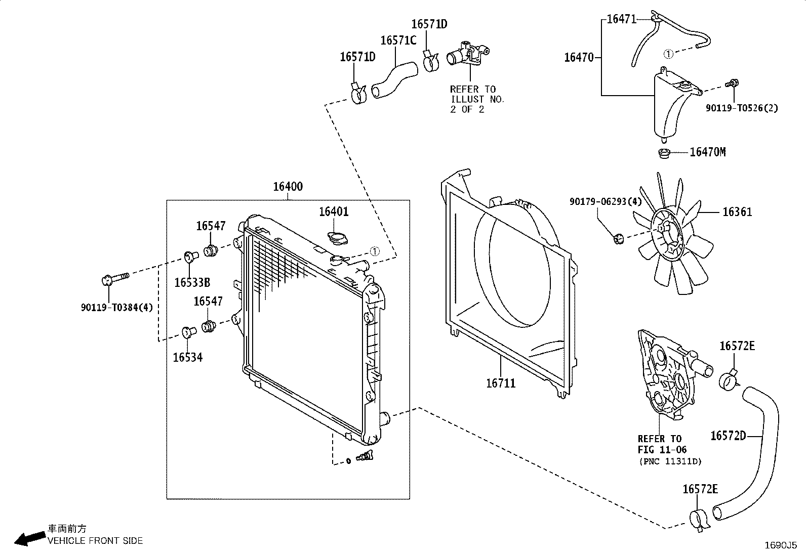 16400-0C540 RADIATOR ASSY product image