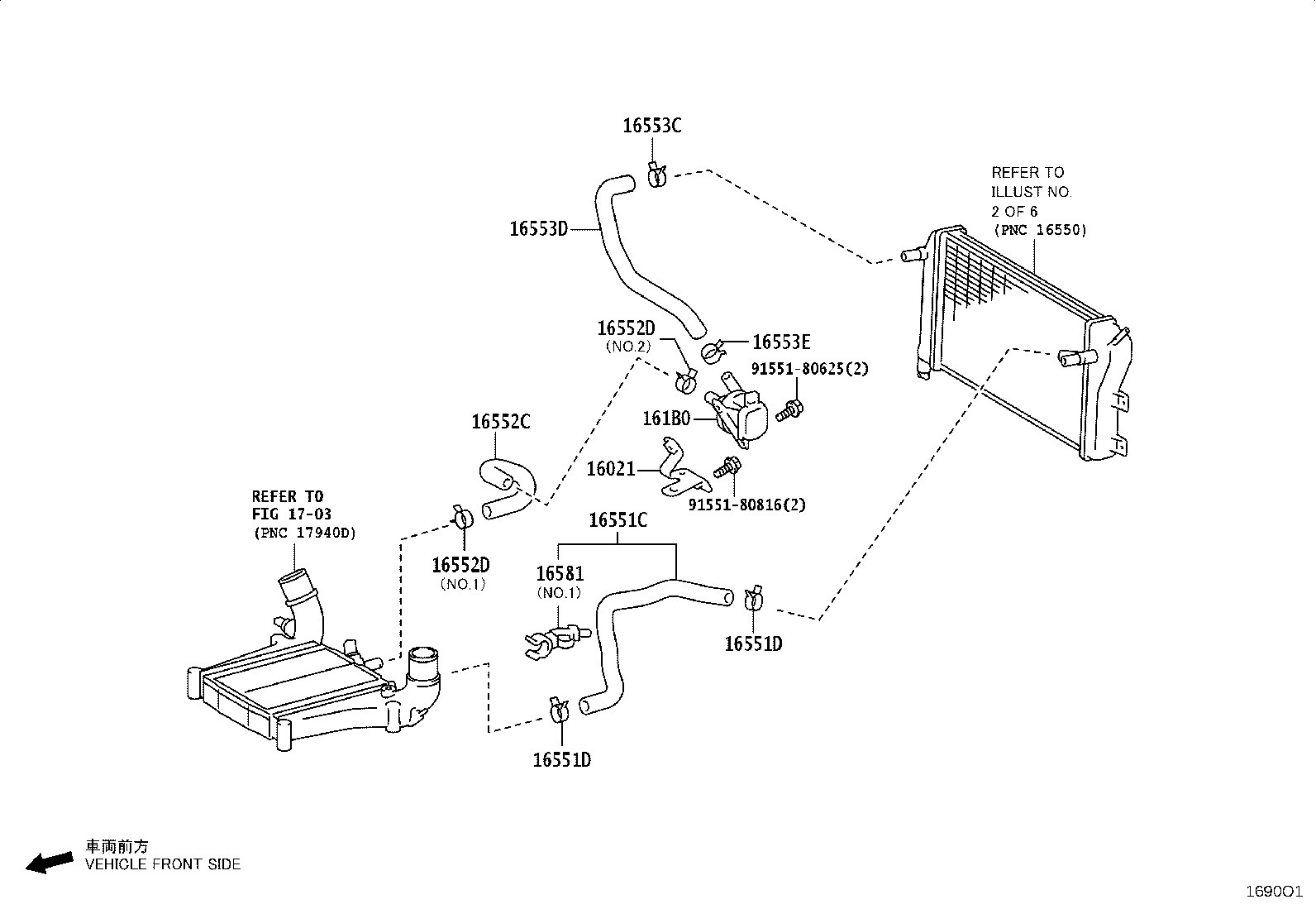 16021-11010 BRACKET SUB-ASSY, WATER PUMP product image