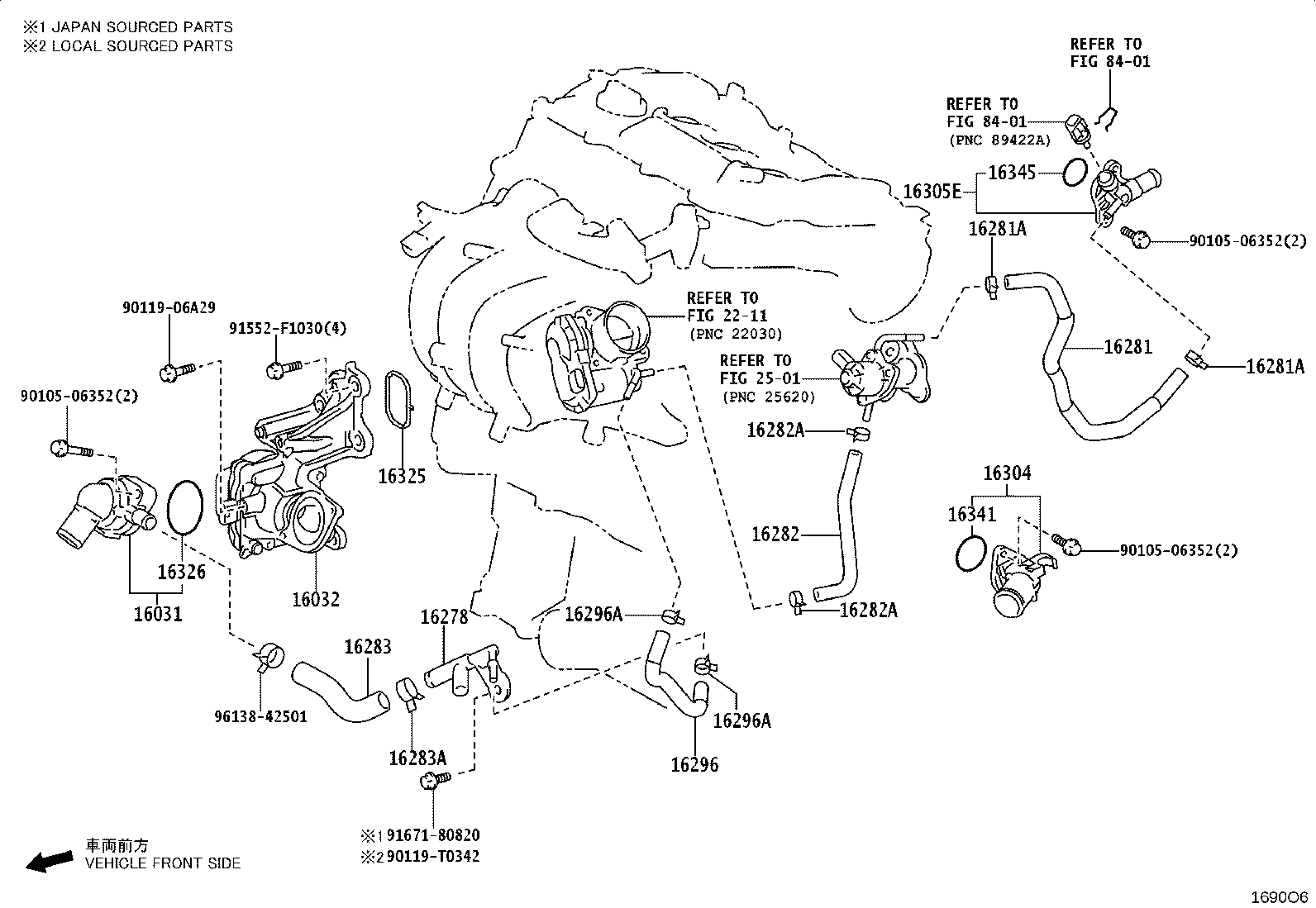 16572-WC007 HOSE, RADIATOR, OUTLET product image