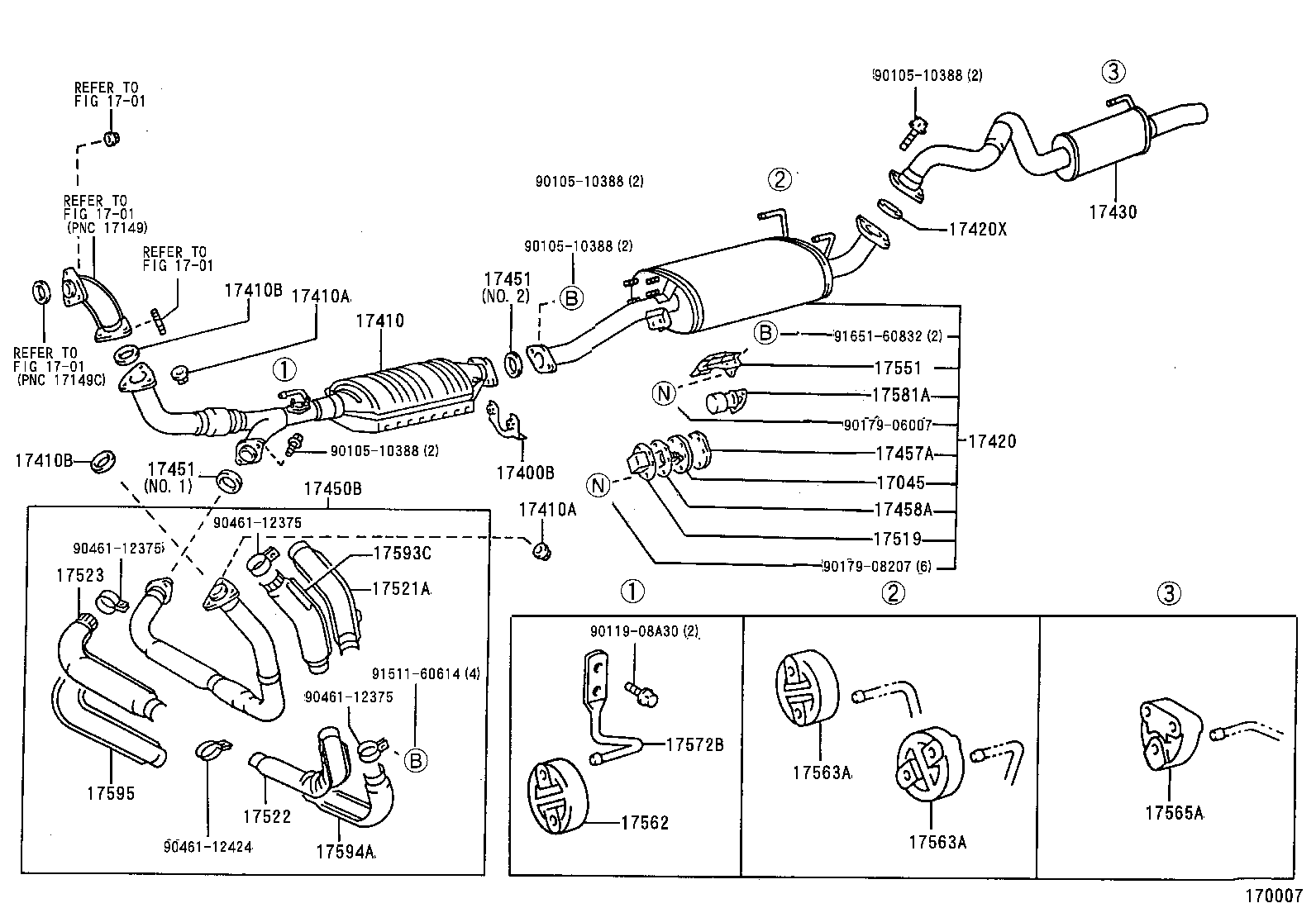 17405-62050 PIPE ASSY, EXHAUST, TAIL product image