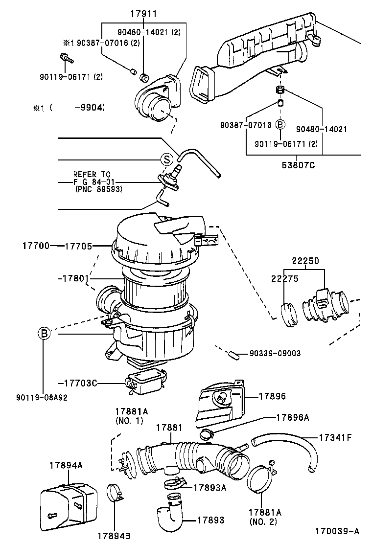 17700-67110 CLEANER ASSY, AIR product image