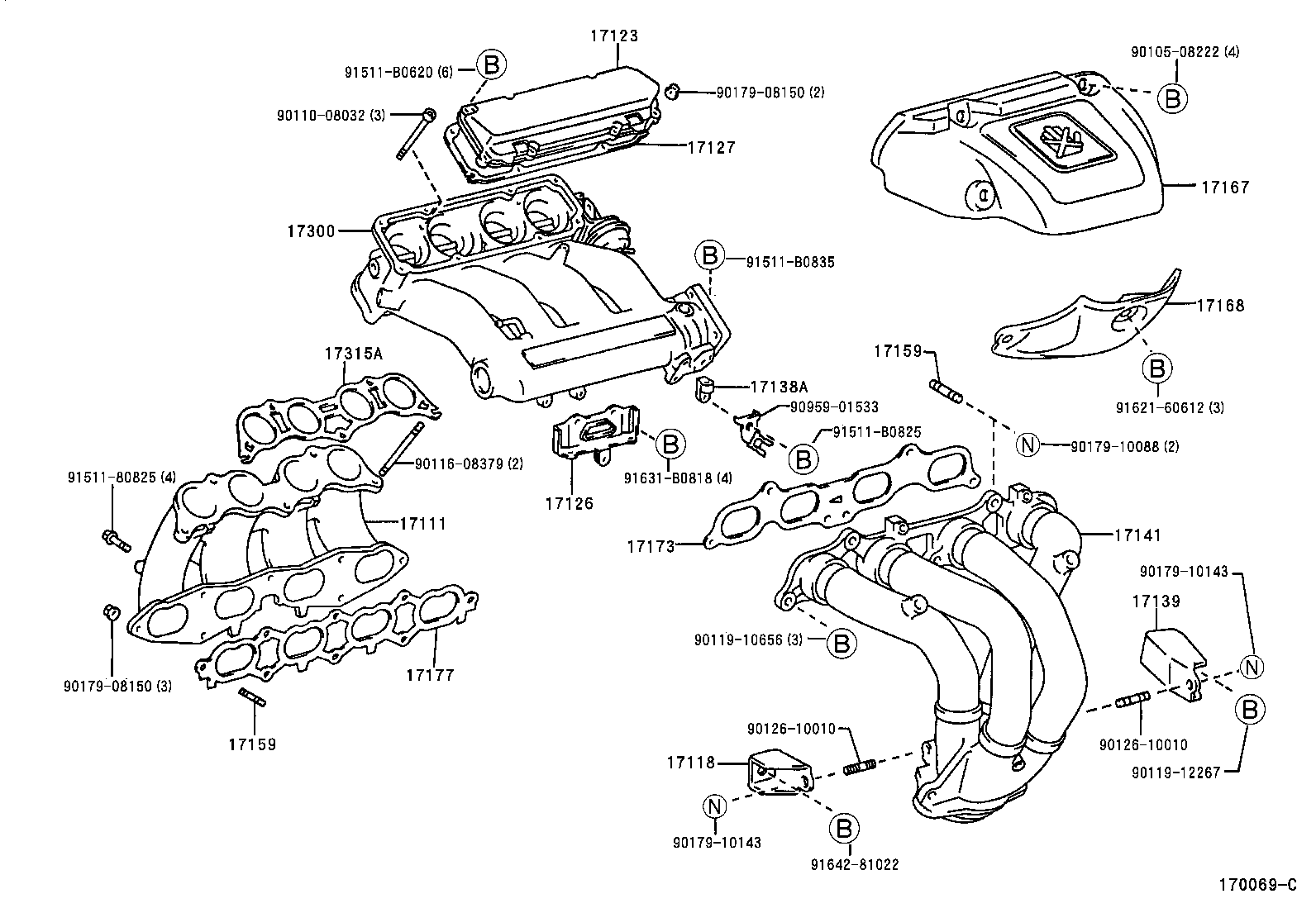 17101-88482 MANIFOLD, INTAKE product image