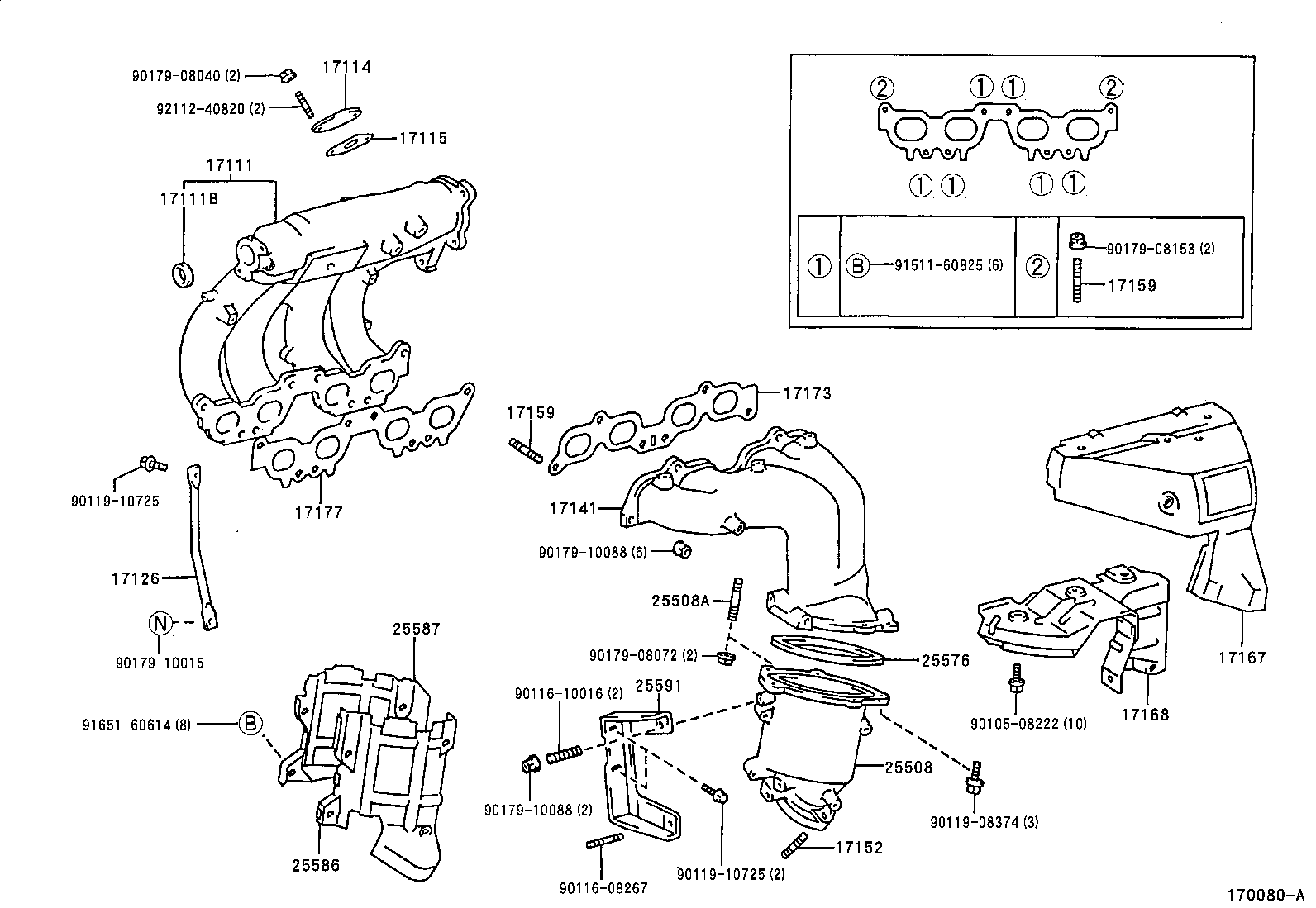 17118-74330 STAY, MANIFOLD product image