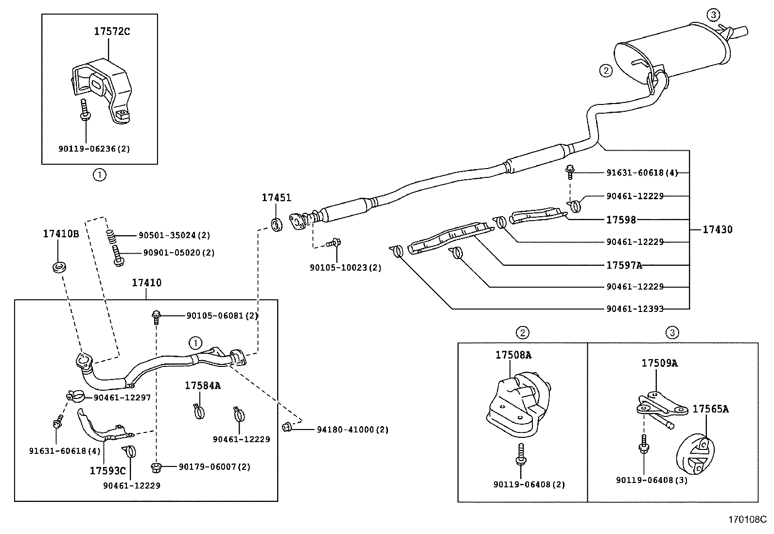 17430-1D130 PIPE ASSY, EXHAUST, TAIL product image