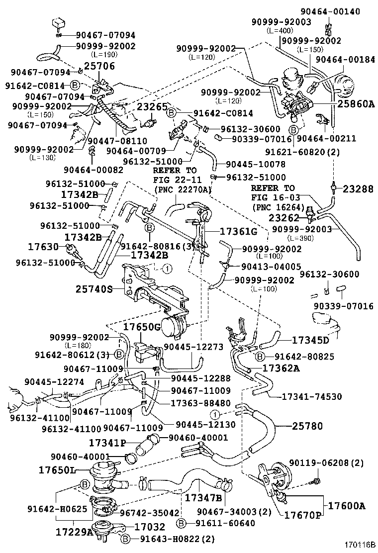 17302-74100 HOSE SUB-ASSY, AIR product image