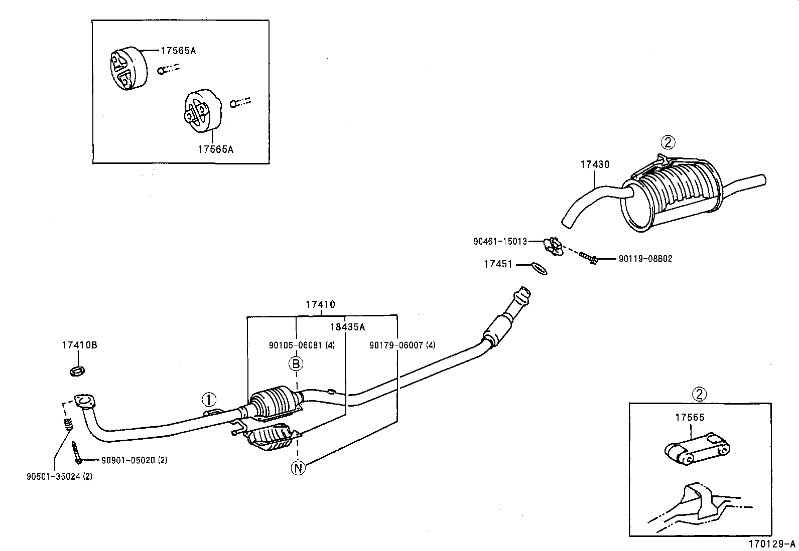 17430-11710 PIPE ASSY, EXHAUST, TAIL product image
