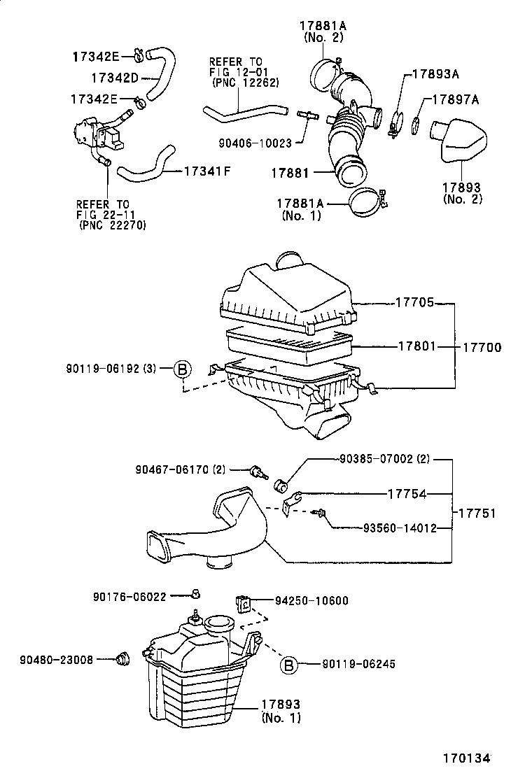 17700-64350 CLEANER ASSY, AIR product image