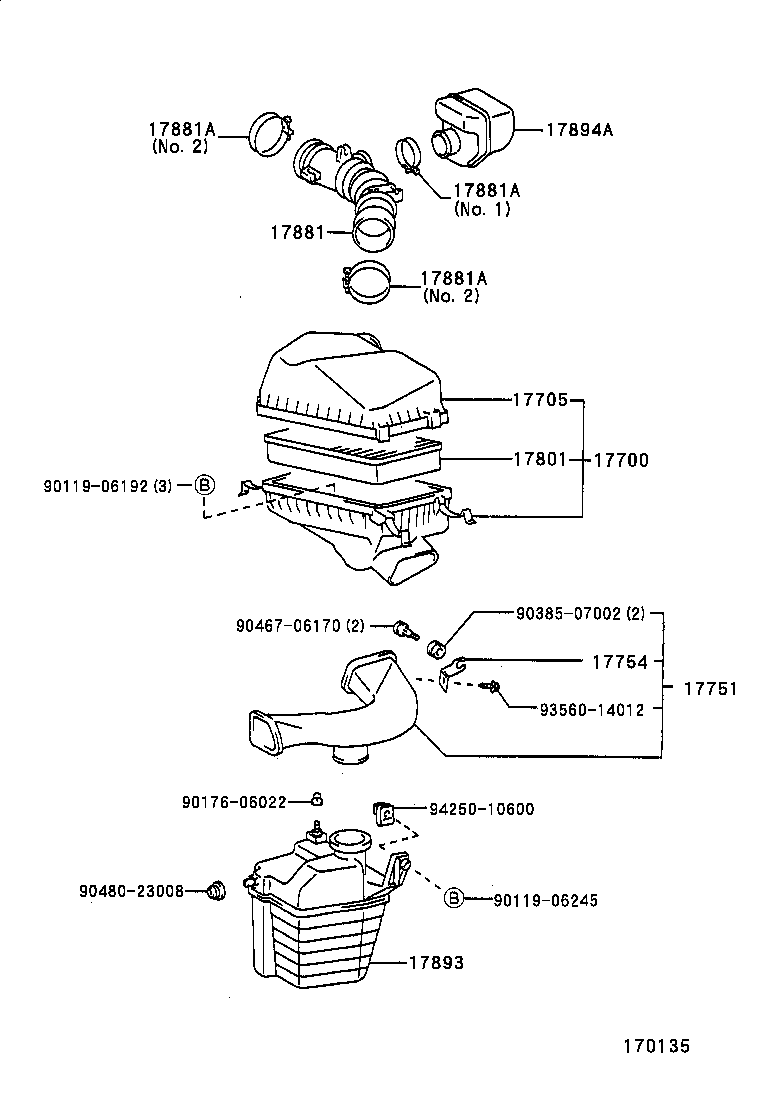 17700-64350 CLEANER ASSY, AIR product image