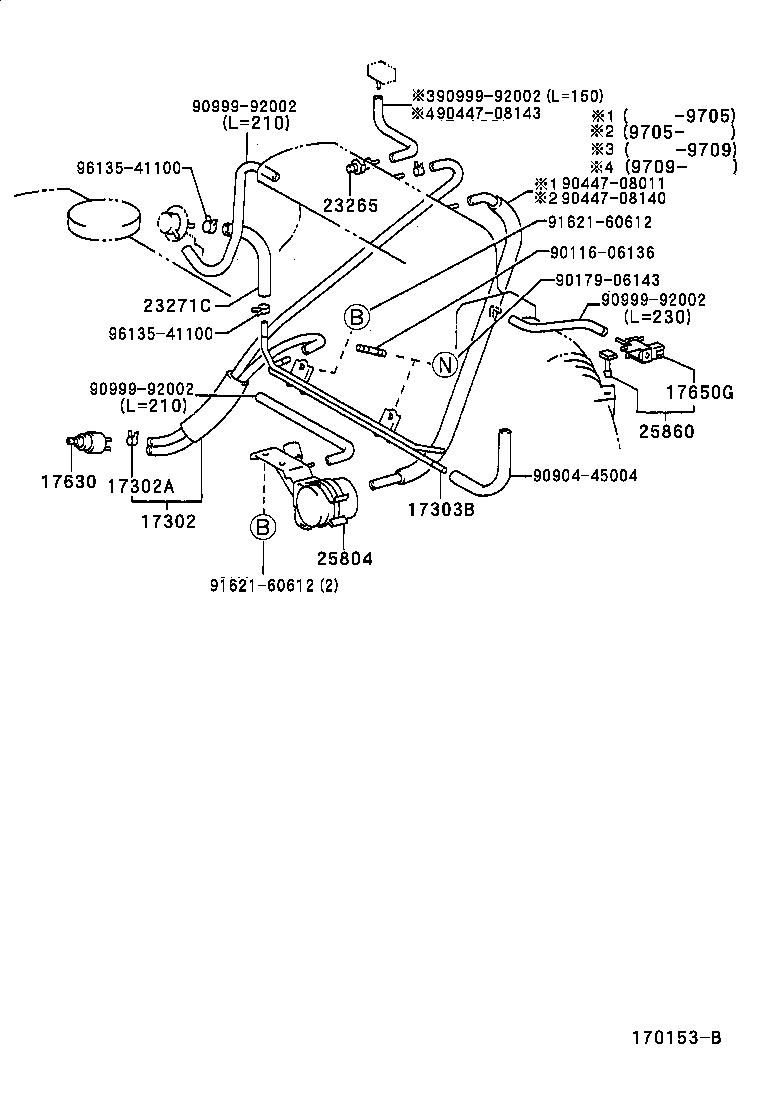 17303-15100 PIPE SUB-ASSY, AIR, NO.1 product image