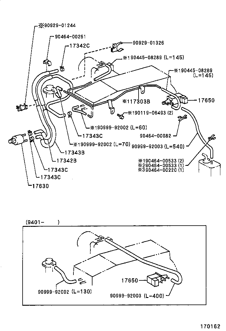 17342-50040 HOSE, NO.2(FOR IDLE-UP) product image