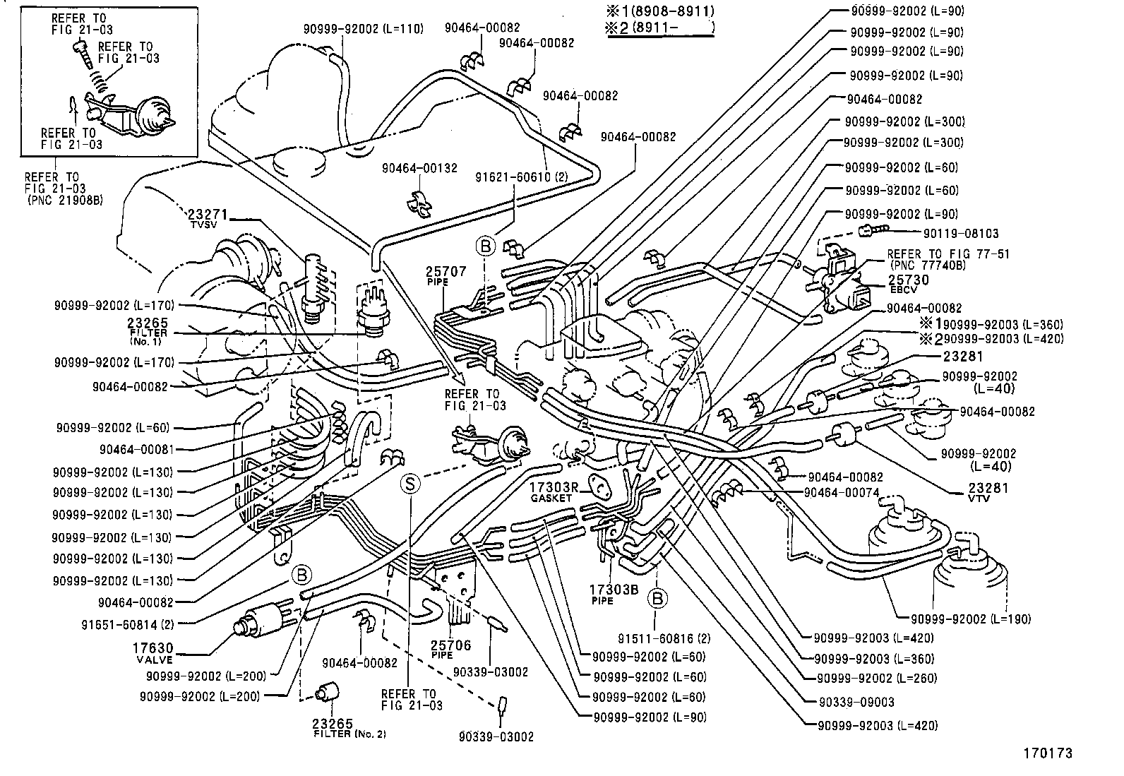 25860-54030 VALVE ASSY, VACUUM SWITCHING, NO.1 product image