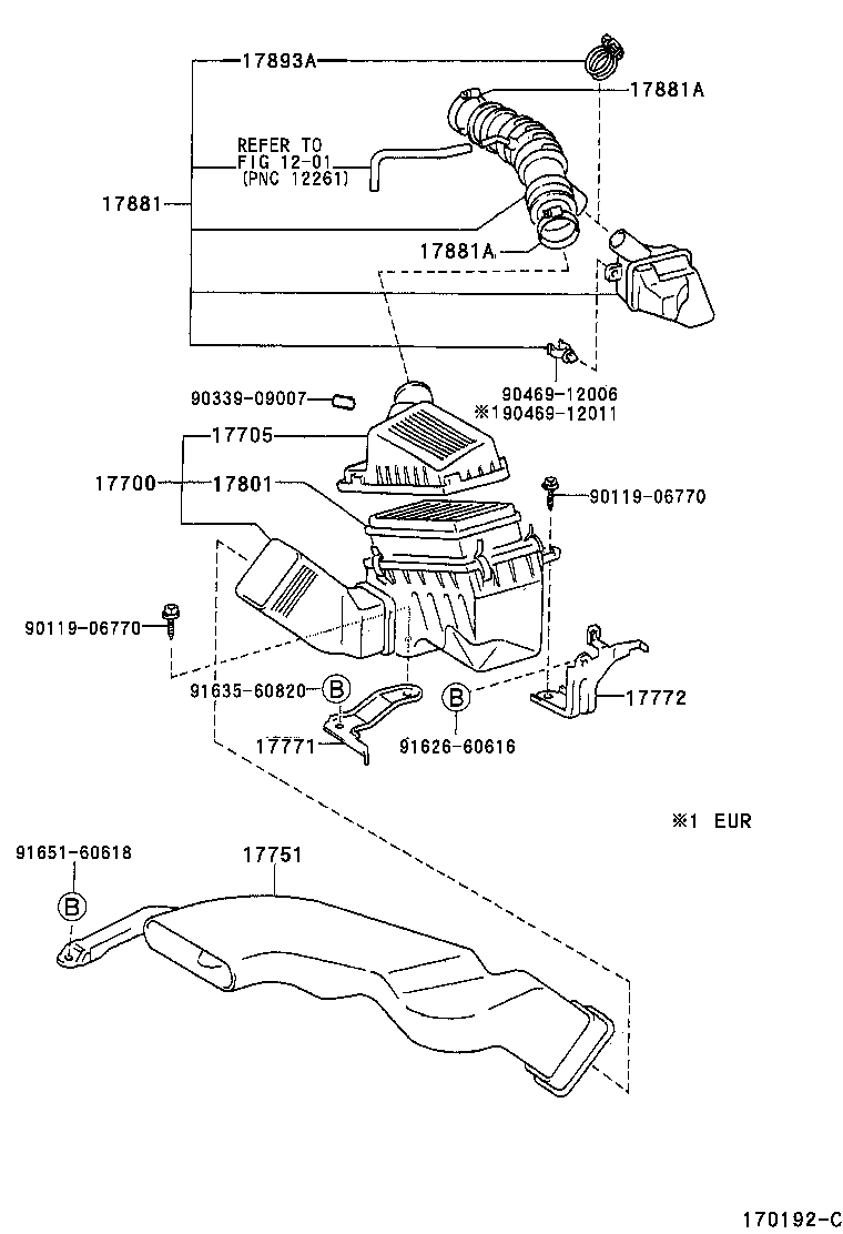 17880-11270 HOSE, AIR CLEANER, NO.1 product image