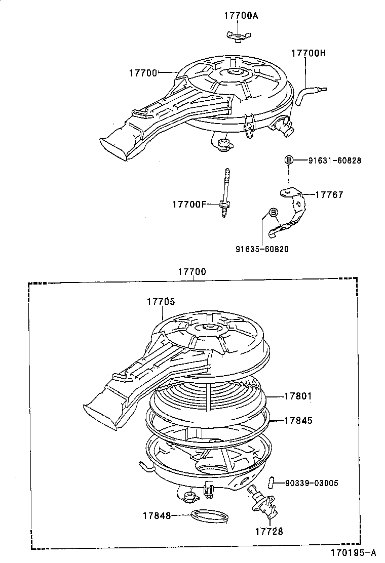 17700-11880 CLEANER ASSY, AIR product image