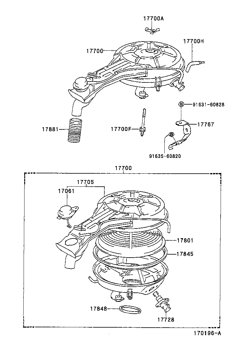 17700-11880 CLEANER ASSY, AIR product image