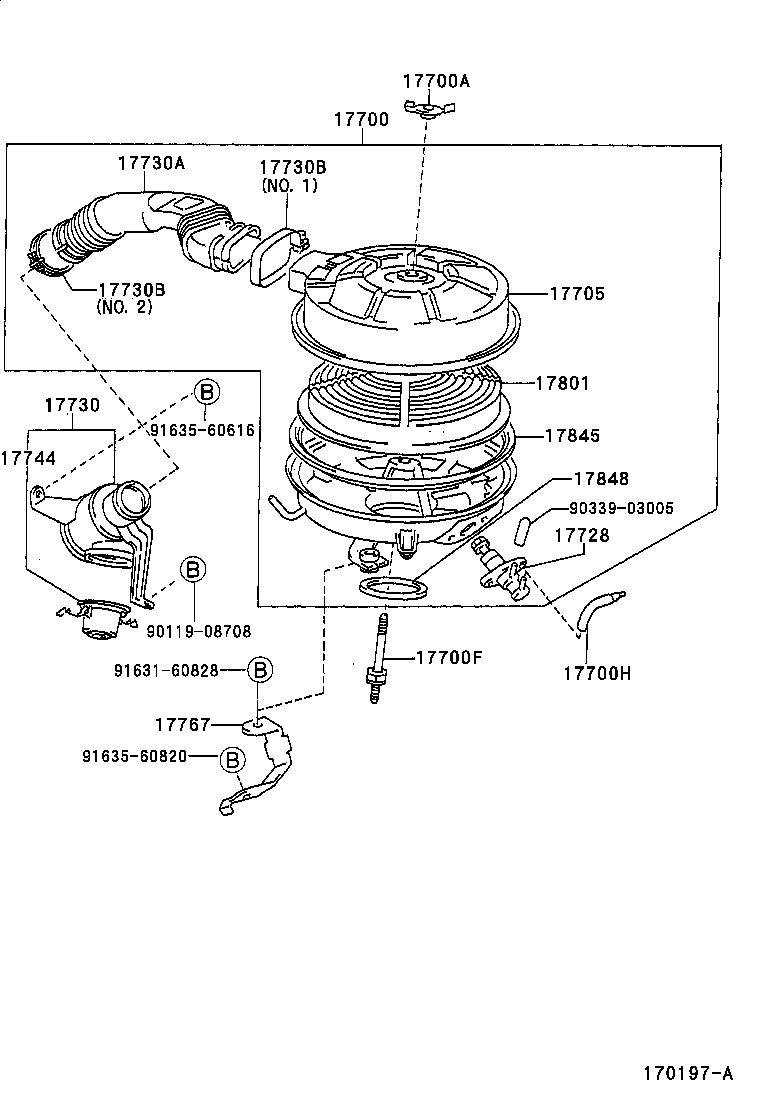 17700-11880 CLEANER ASSY, AIR product image