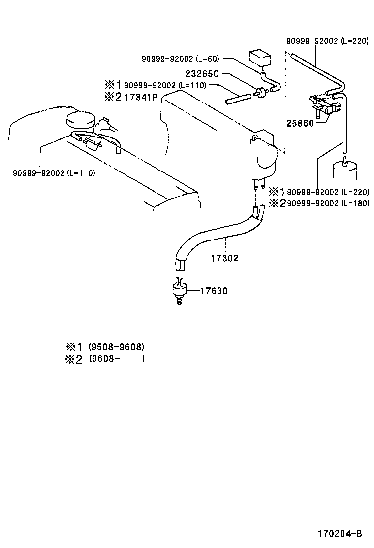 90447-04135 PIPE SUB-ASSY, AIR, NO.3 product image