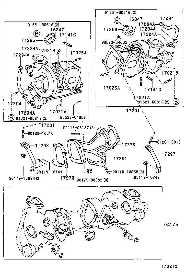 17167-50040 INSULATOR, EXHAUST MANIFOLD HEAT, NO.1 product image