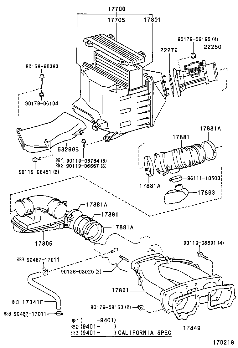17875-50140 PIPE, INTAKE AIR CONNECTOR product image